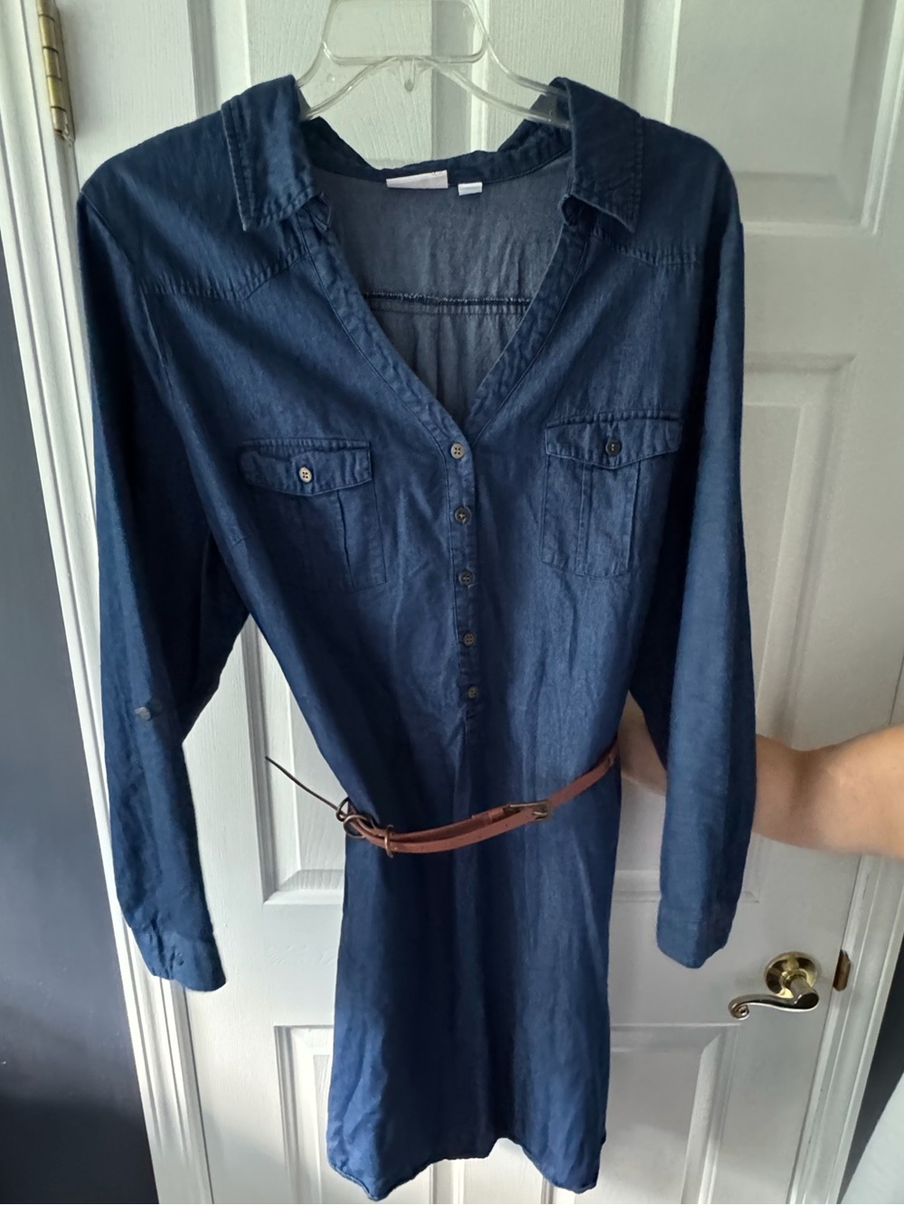 Westport Navy Blue Mini Dress with belt